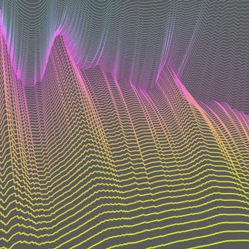 Abstract background with a dynamic waves. Stock Illustration