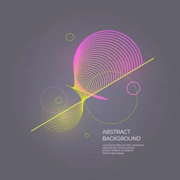 Abstract background with a dynamic waves. Stock Illustration