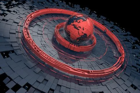 Abstract background with earth Stock Illustration