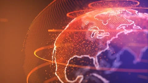 ABSTRACT BACKGROUND with EARTH PARTICLE TUTORIAL Stock Footage 171241365