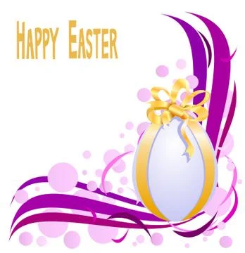 Abstract background with easter eggs Stock Illustration
