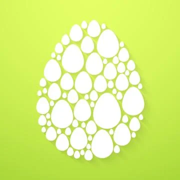 Abstract background with easter Illustrazione stock
