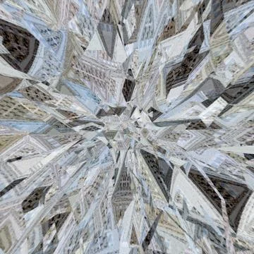 Abstract background with effect of explosion in grey and blue colors Stockillustratie