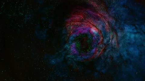 Abstract background with effect explosion stars. Fluid art of movement galaxy Stock Footage 228344868