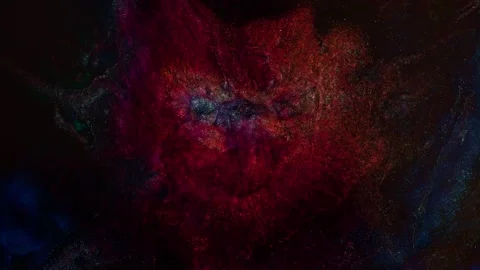 Abstract background with effect explosion stars. Fluid art of movement galaxy Stock Footage 231892298