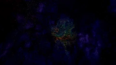 Abstract background with effect explosion stars. Fluid art of movement galaxy Stock Footage 246768768