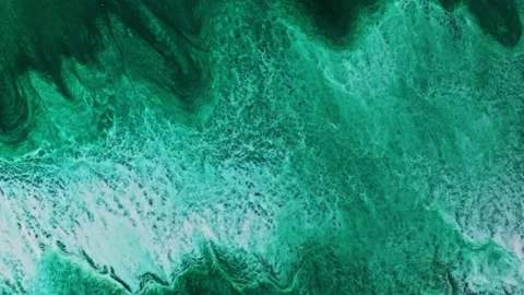 Abstract background with effect sea waves and foam. Smartphone wallpaper or Stock Footage 228035839