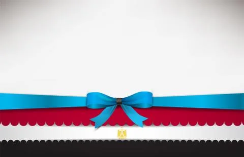Abstract background with the egypt flag 스톡 일러스트