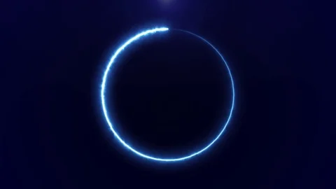 Abstract background with an electric arc rotates endlessly in a circle seamless Video stock 84744906