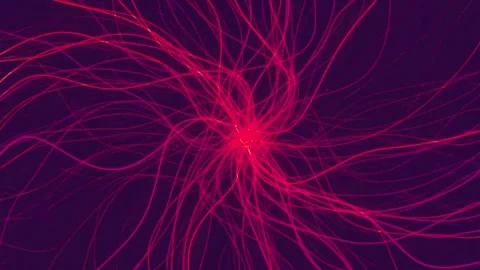 Abstract background of electric motion lines, tangled web lines, chaotic mo.. Stock Footage 313037846