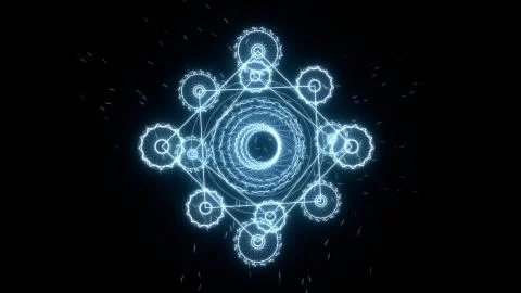 Abstract Background with electric sparks and glowing light, 3D render Illustrazione stock