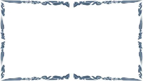Abstract background with elemental blue border or frame. Perfect for card b.. Stock Illustration