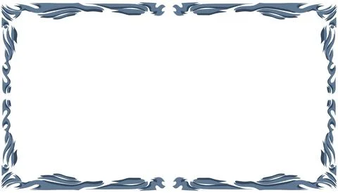 Abstract background with elemental blue border or frame. Perfect for card b.. Illustrazione stock