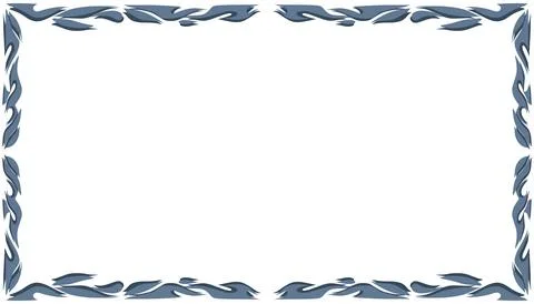 Abstract background with elemental blue border or frame. Perfect for card b.. Stock Illustration