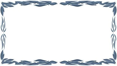 Abstract background with elemental blue border or frame. Perfect for card b.. Stock Illustration