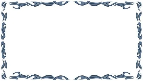 Abstract background with elemental blue border or frame. Perfect for card b.. Stock Illustration