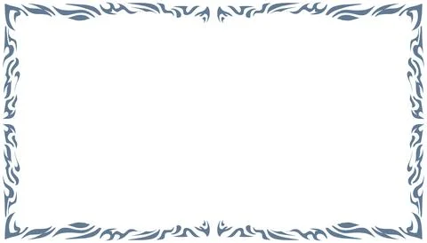 Abstract background with elemental blue border or frame. Perfect for card b.. イラスト素材
