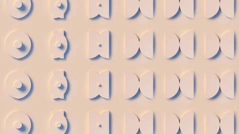 An abstract background with embossed shapes. 3d rendering 4K Stock Footage 315153090