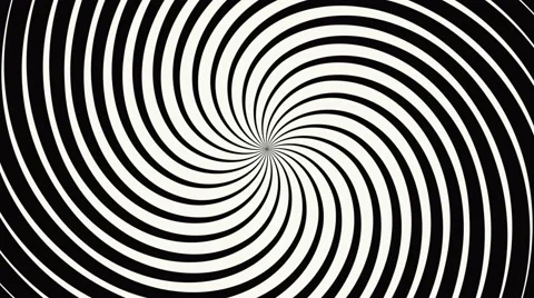 Abstract background with endless black and white spiral Stock Footage 59717028