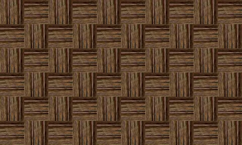 Abstract background of an endless brown pattern texture of a wood veneer weav Illustrazione stock