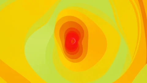 Abstract background of endless wavy motion in a multicolored tunnel 3d render HD Stock Footage 168621969