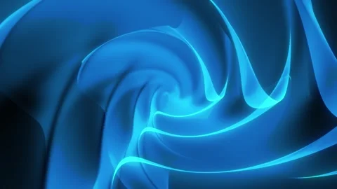 Abstract background with energetic wavy blue shapes, 4k video. Stock Footage 277849589