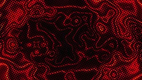 Abstract background with energy effect, halftone form, 3d render computer Stock Illustration