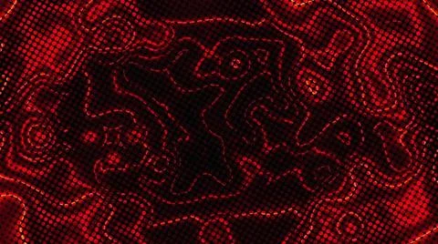 Abstract background with energy effect, halftone form, 3d render computer ... Foto stock