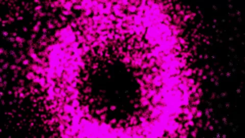 Abstract background Energy particles Group of colorful glowing dots. 4K Stock Footage 287900743