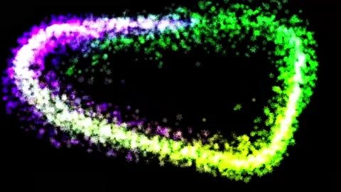 Abstract background Energy particles Group of colorful glowing dots. 4K Stock Footage 287900836