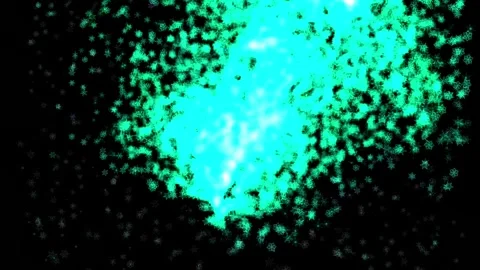 Abstract background Energy particles Group of colorful glowing dots. 4K Stock Footage 287900899