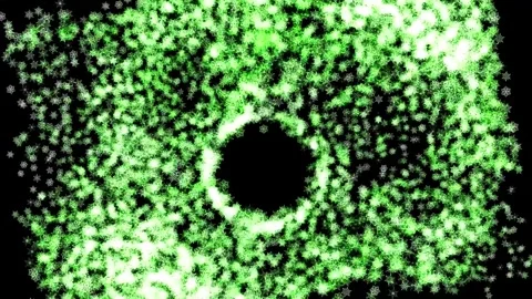 Abstract background Energy particles Group of colorful glowing dots. 4K Stock Footage 287901213