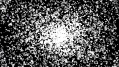 Abstract background Energy particles Group of colorful glowing dots. 4K Stock Footage 287905114