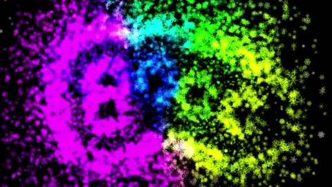 Abstract background Energy particles Group of colorful glowing dots. 4K Stock Footage 287905570