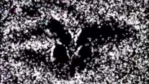 Abstract background Energy particles Group of colorful glowing dots. 4K Stock Footage 287905849