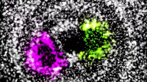 Abstract background Energy particles Group of colorful glowing dots. 4K Stock Footage 287905862