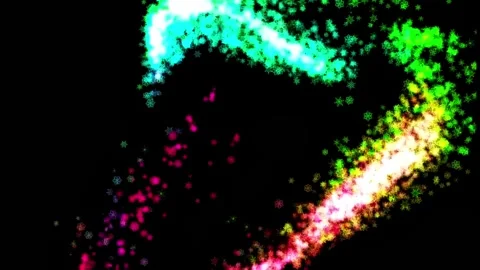 Abstract background Energy particles Group of colorful glowing dots. 4K Stock Footage 287906145