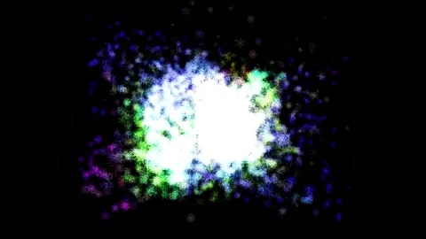 Abstract background Energy particles Group of colorful glowing dots. 4K Stock Footage 287906261