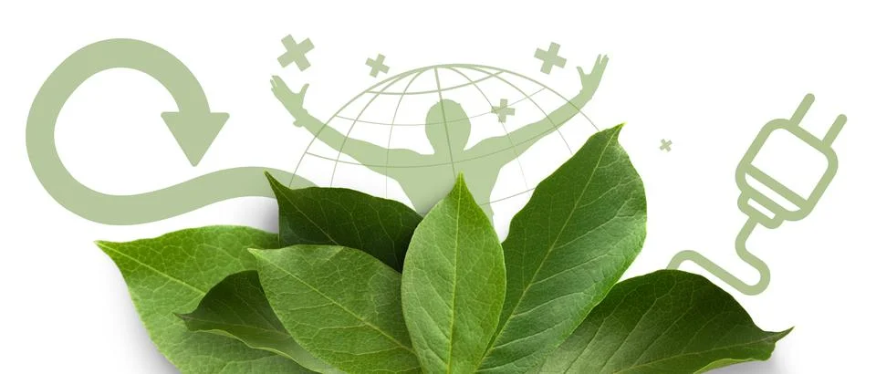 Abstract Background. Energy saving background and loving the earth concept Stock Illustration