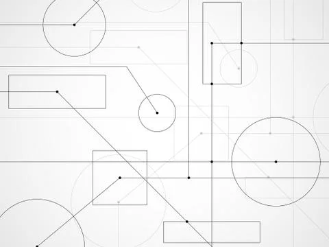 Abstract background of engineering drawing Stock Illustration