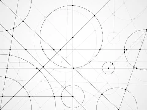 Abstract background of engineering drawing. Technological wallpaper made with Illustrazione stock