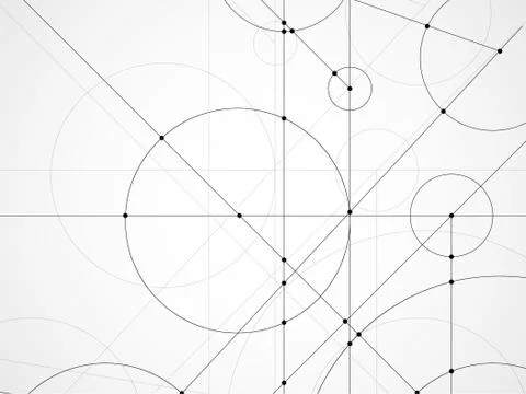 Abstract background of engineering drawing. Technological wallpaper made with Illustrazione stock