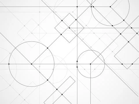 Abstract background of engineering drawing. Technological wallpaper Stock Illustration