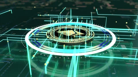 Abstract background of Ethereum art Stock Footage 152149513