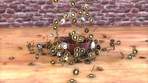 Abstract background of ethereum art Stock Footage 153220743