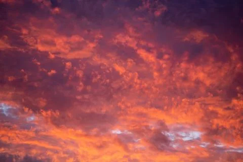 Abstract background of evening sky with clouds. Stock Photos