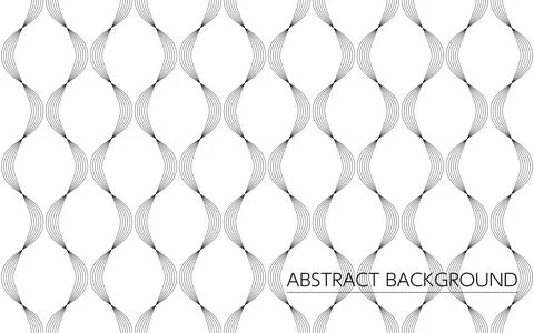 Abstract background with evenly spaced undulating curves, seamless pattern Stock Illustration