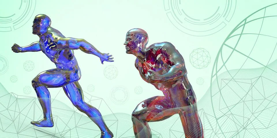 Abstract background with exercise. Science Technology and Physical Health Care Stock-Illustration