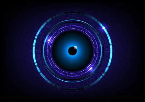 Abstract background with eye scan security Stock Illustration