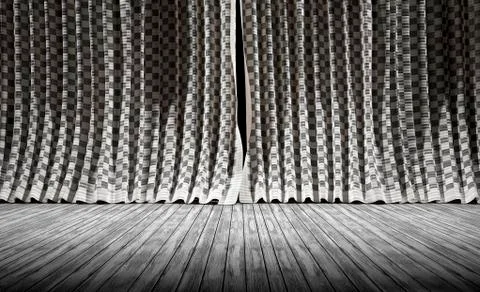 Abstract background. Fabric texture Curtains. Stock Illustration
